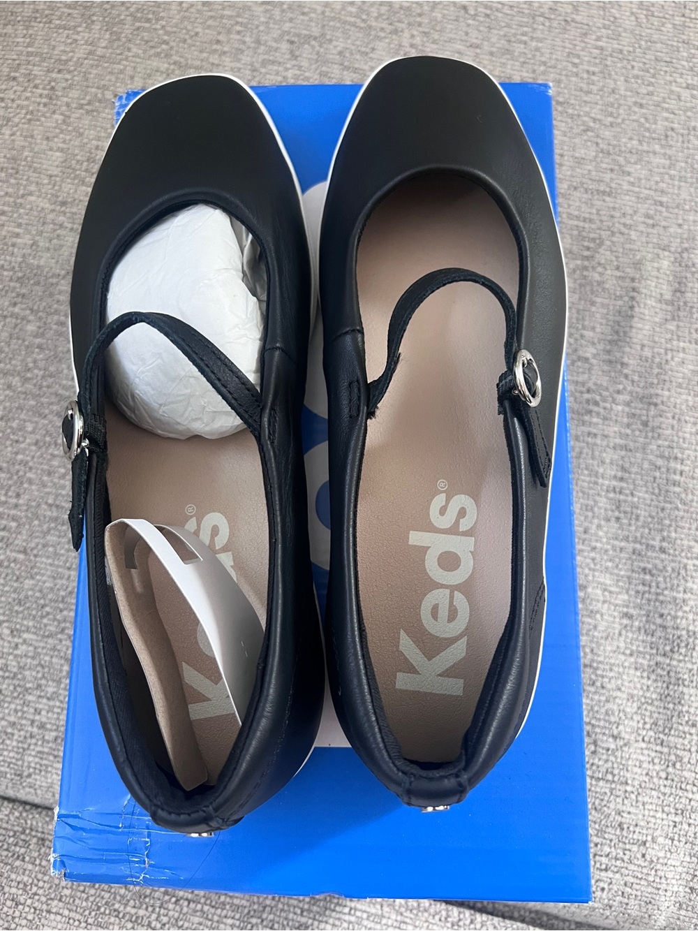 Keds Women’s Mary Jane Strap Leather Sneaker Flats 7.5